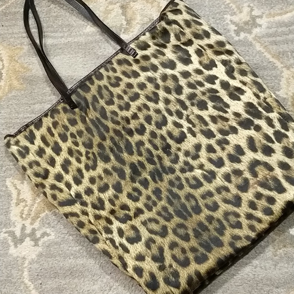 Moschino animal print tote